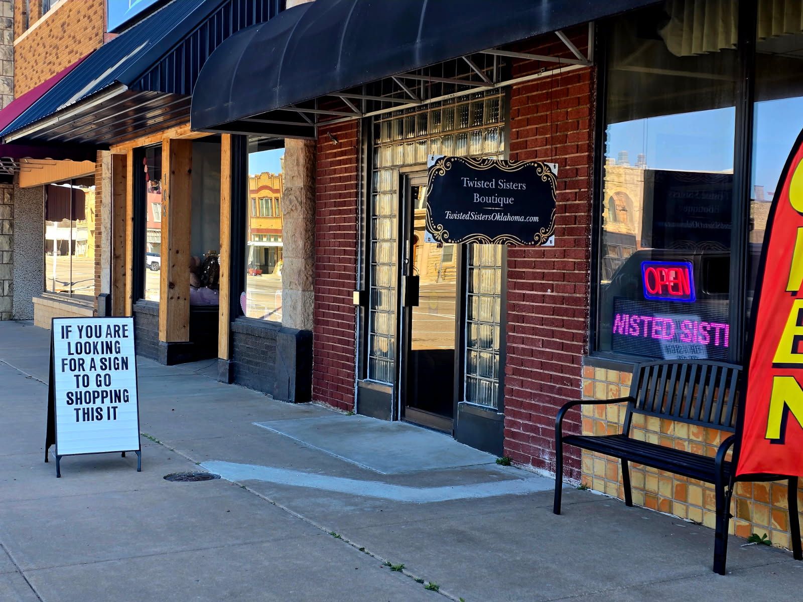 Main Street storefront, Newkirk, Oklahoma